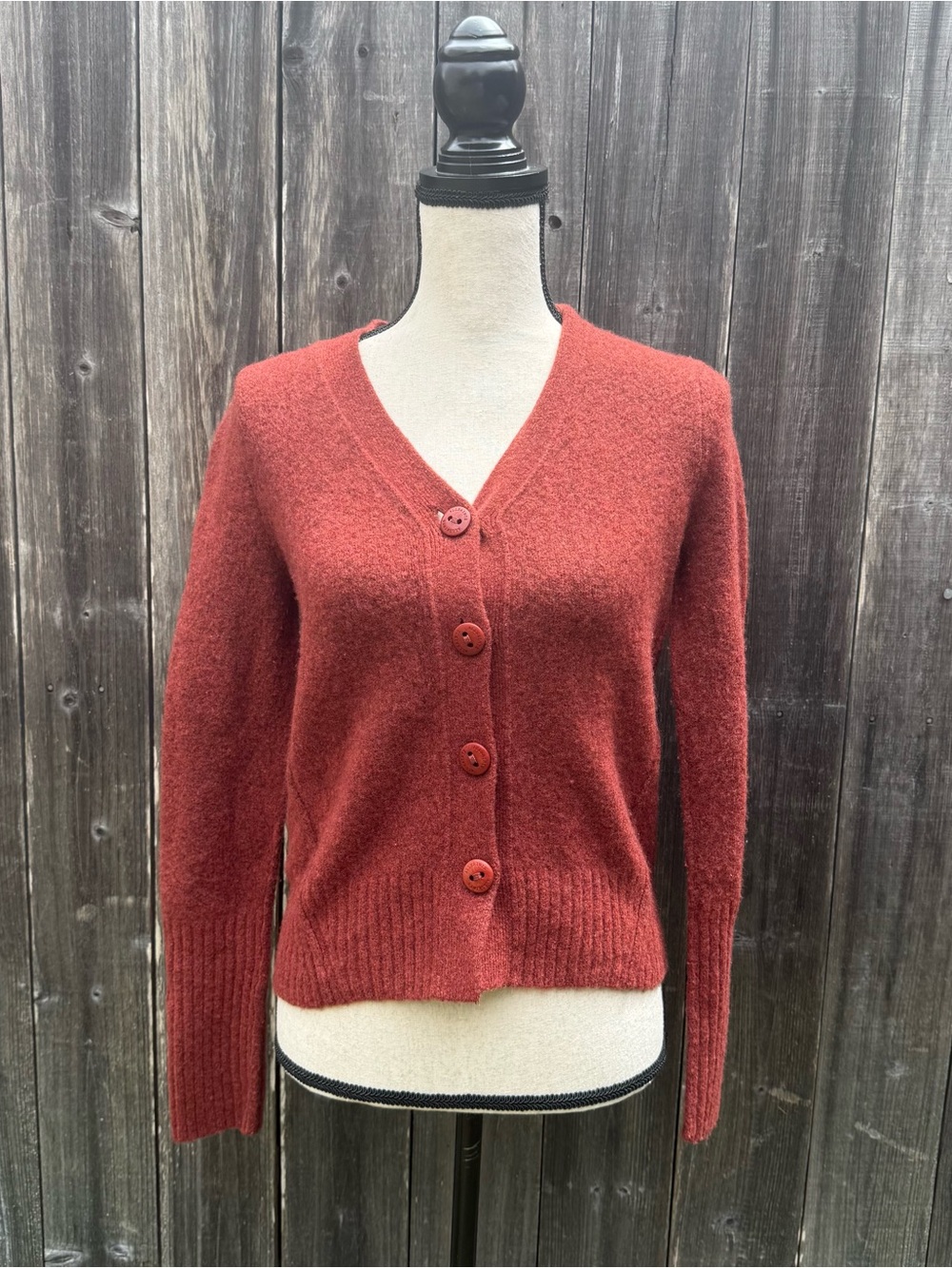 Rust Orange All Saints Cardigan - Picture 2 of 8